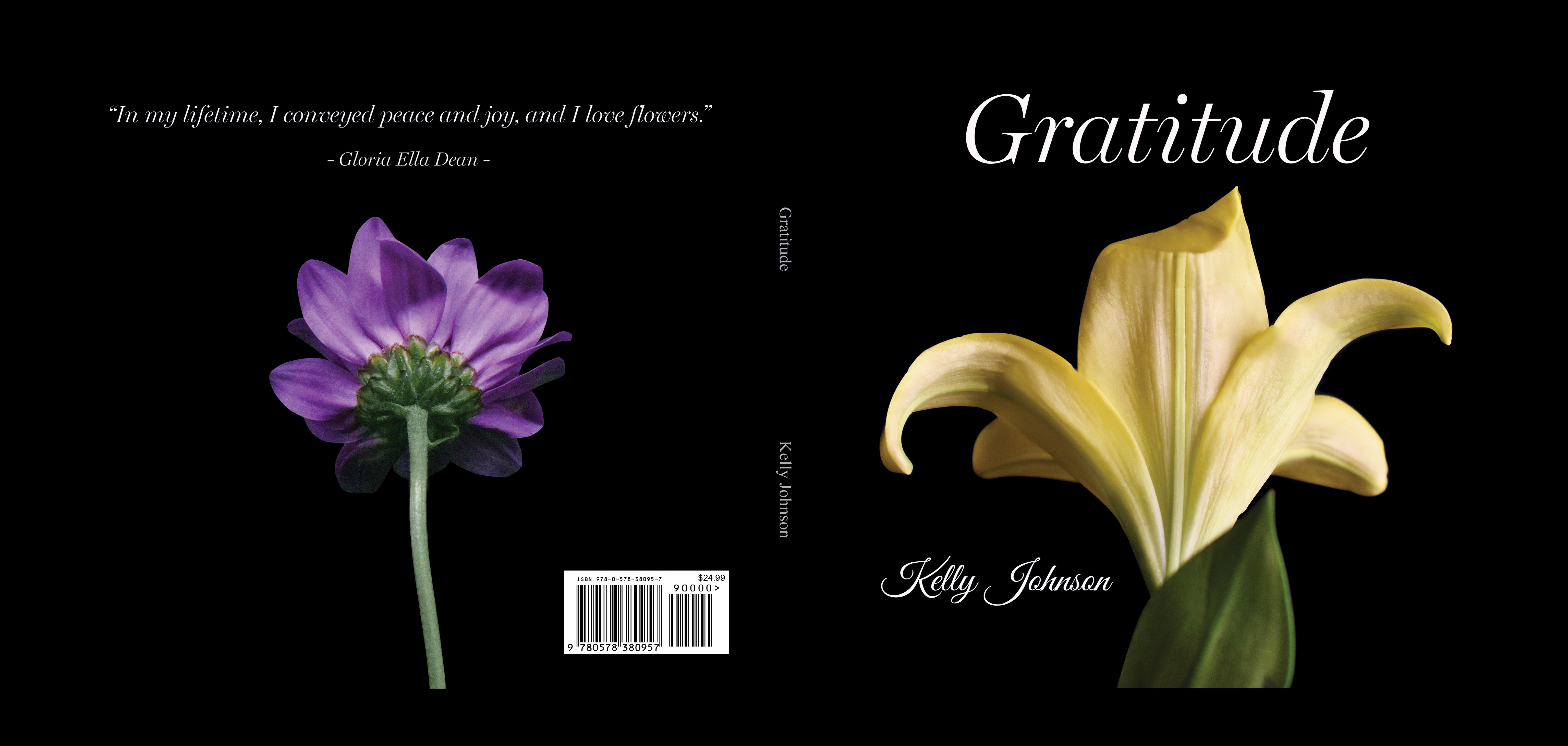 Gratitude book cover front and back