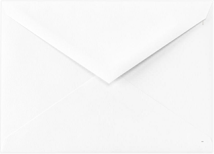 White Envelope for Kelly Johnson's Notecards